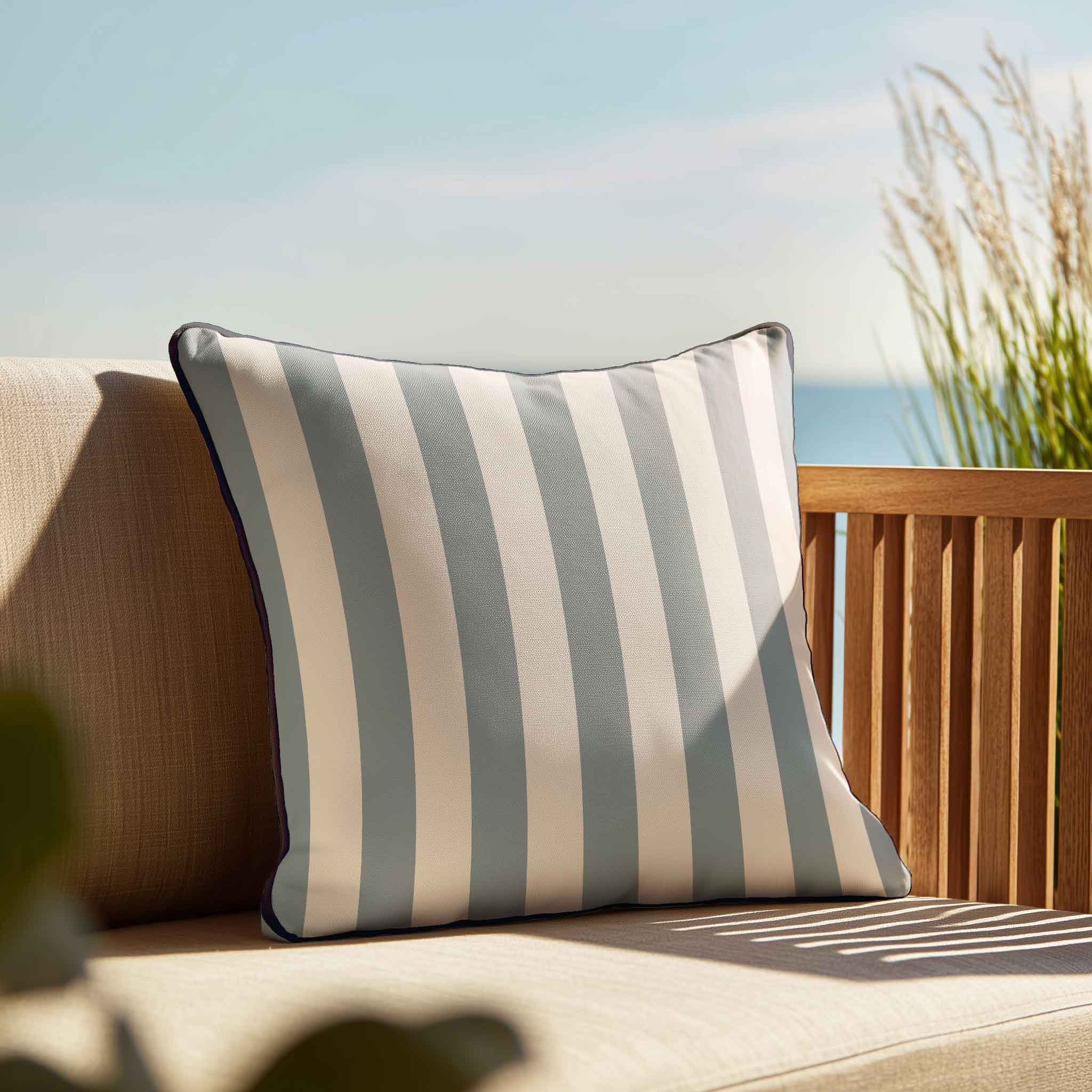 Light Blue & Cream Stripe | Cushions