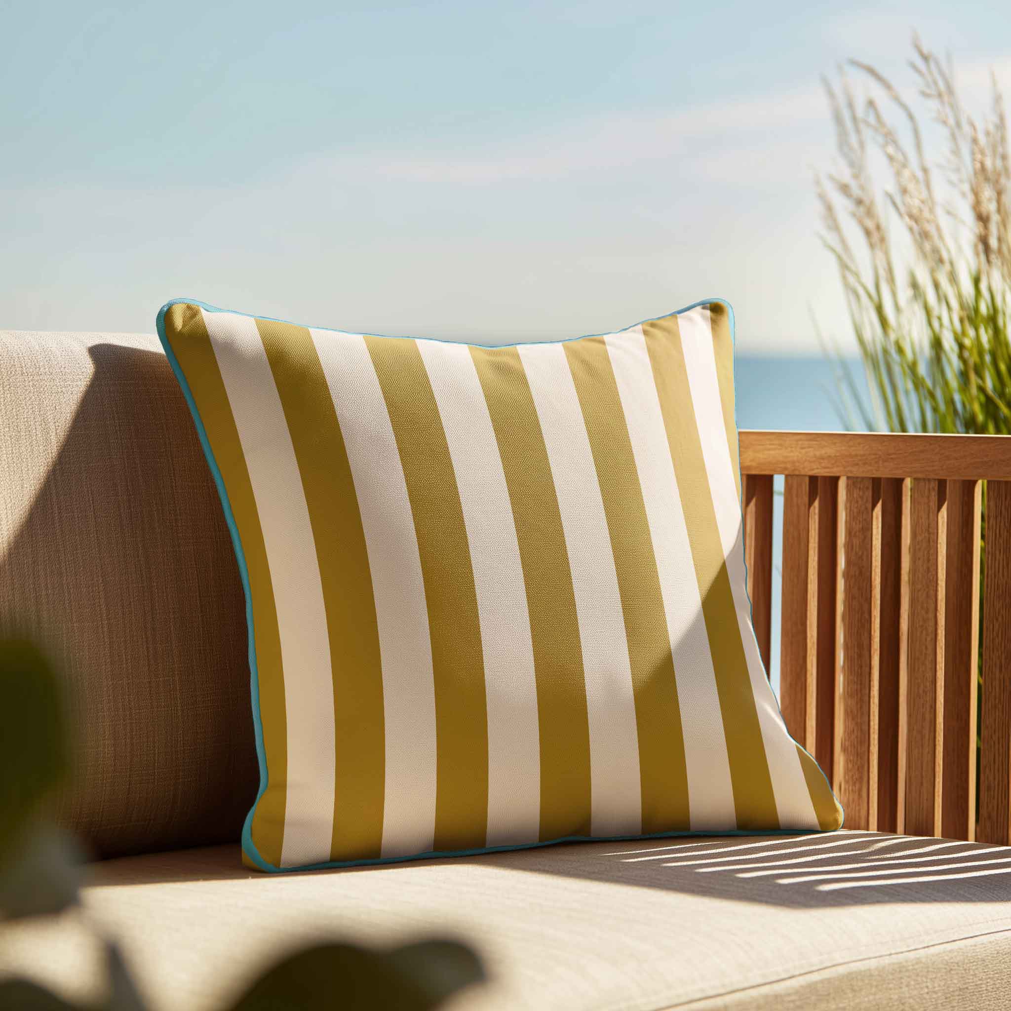Mustard & Cream Stripe | Cushions