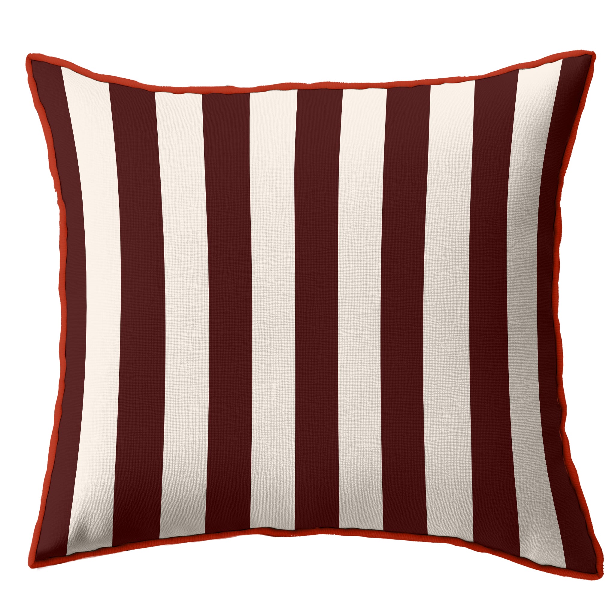 Maroon & Cream Stripe | Cushions
