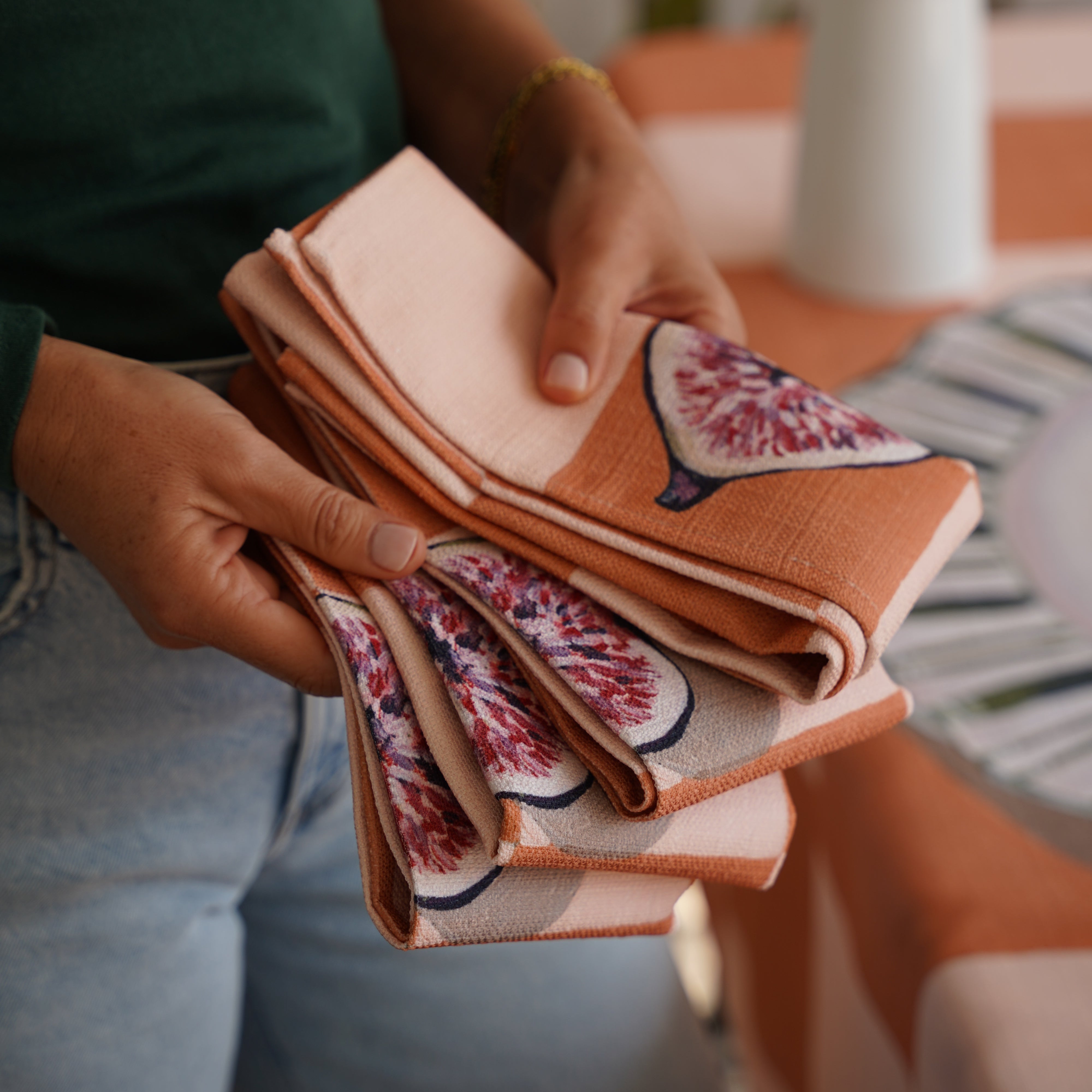 Migration Green | Napkins – Cara Saven Decor