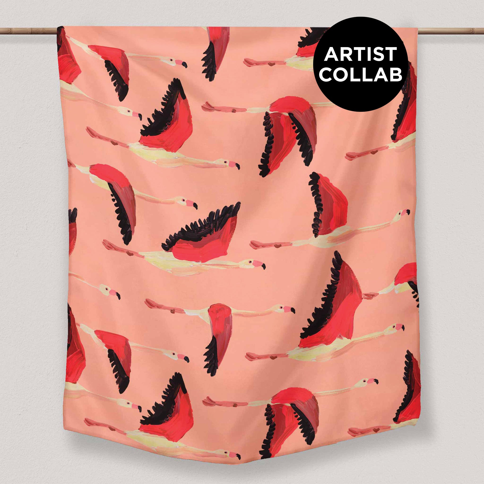Lara Frances Flamingo Fly-by | Tablecloth