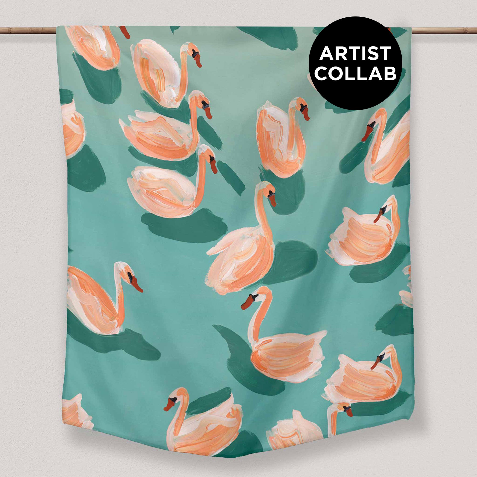 Lara Frances Swan Shadows | Tablecloth