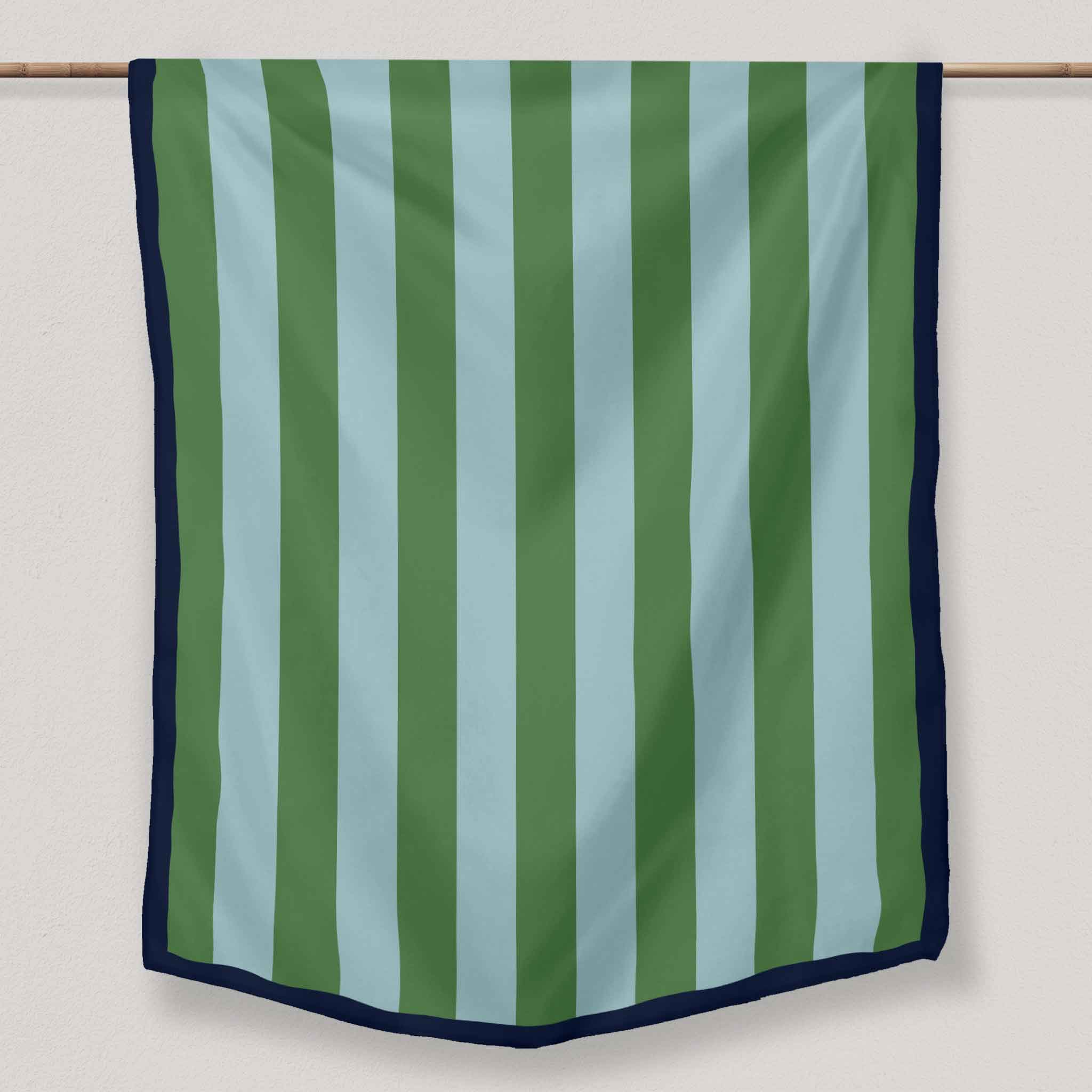 Green & Blue Stripe | Tablecloth