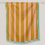Yellow & Peach Stripe | Tablecloth