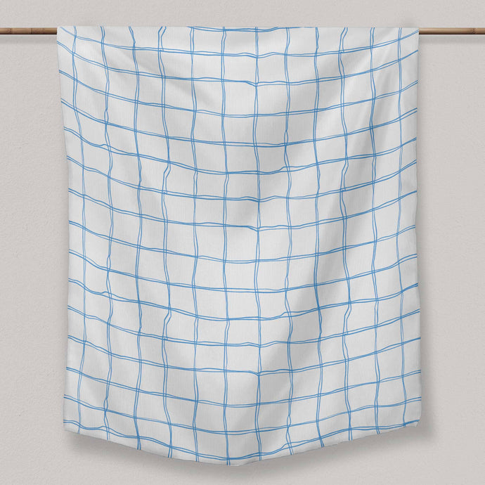 Blue and White Check | Tablecloth – Cara Saven Decor