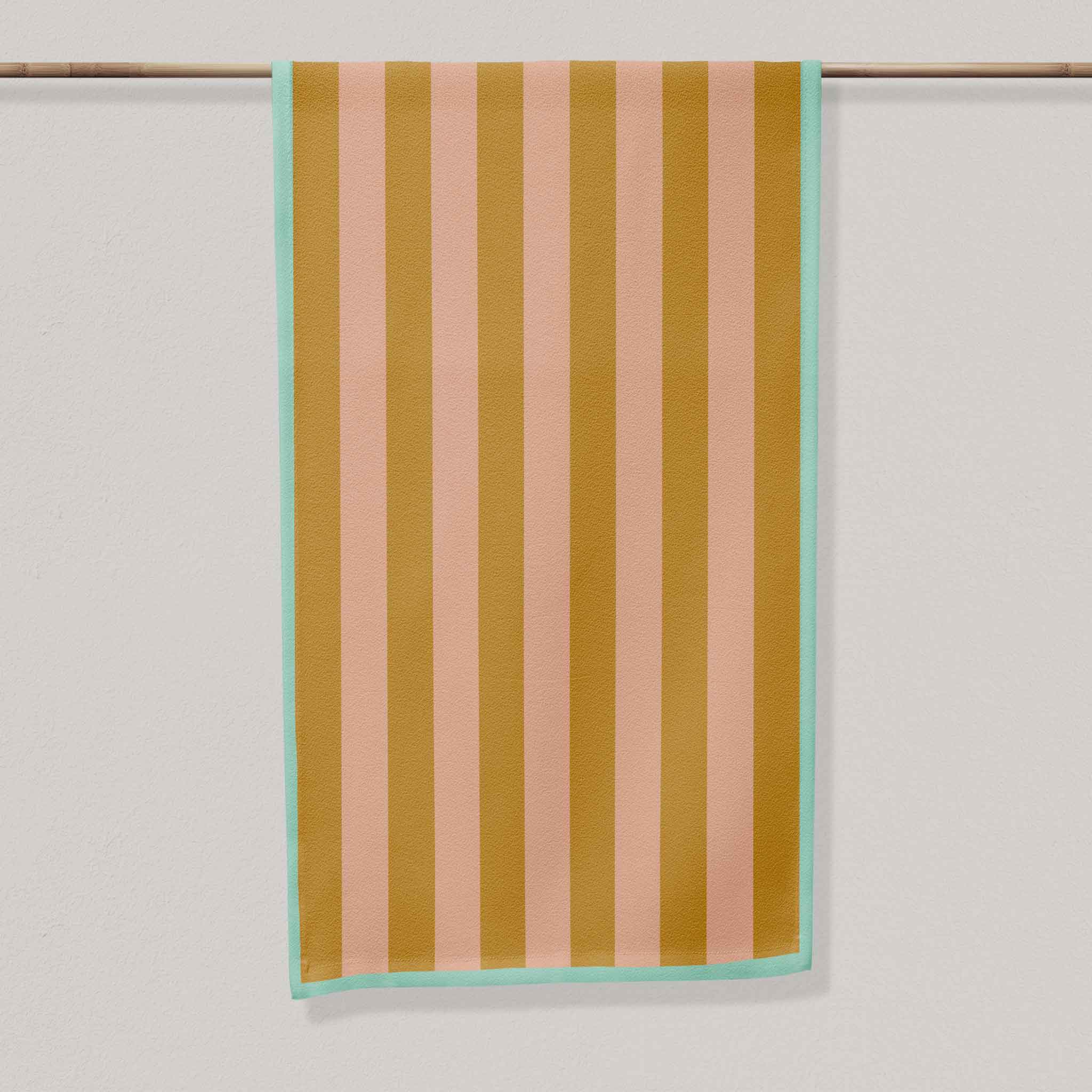 Yellow & Peach Stripe | Table Runner