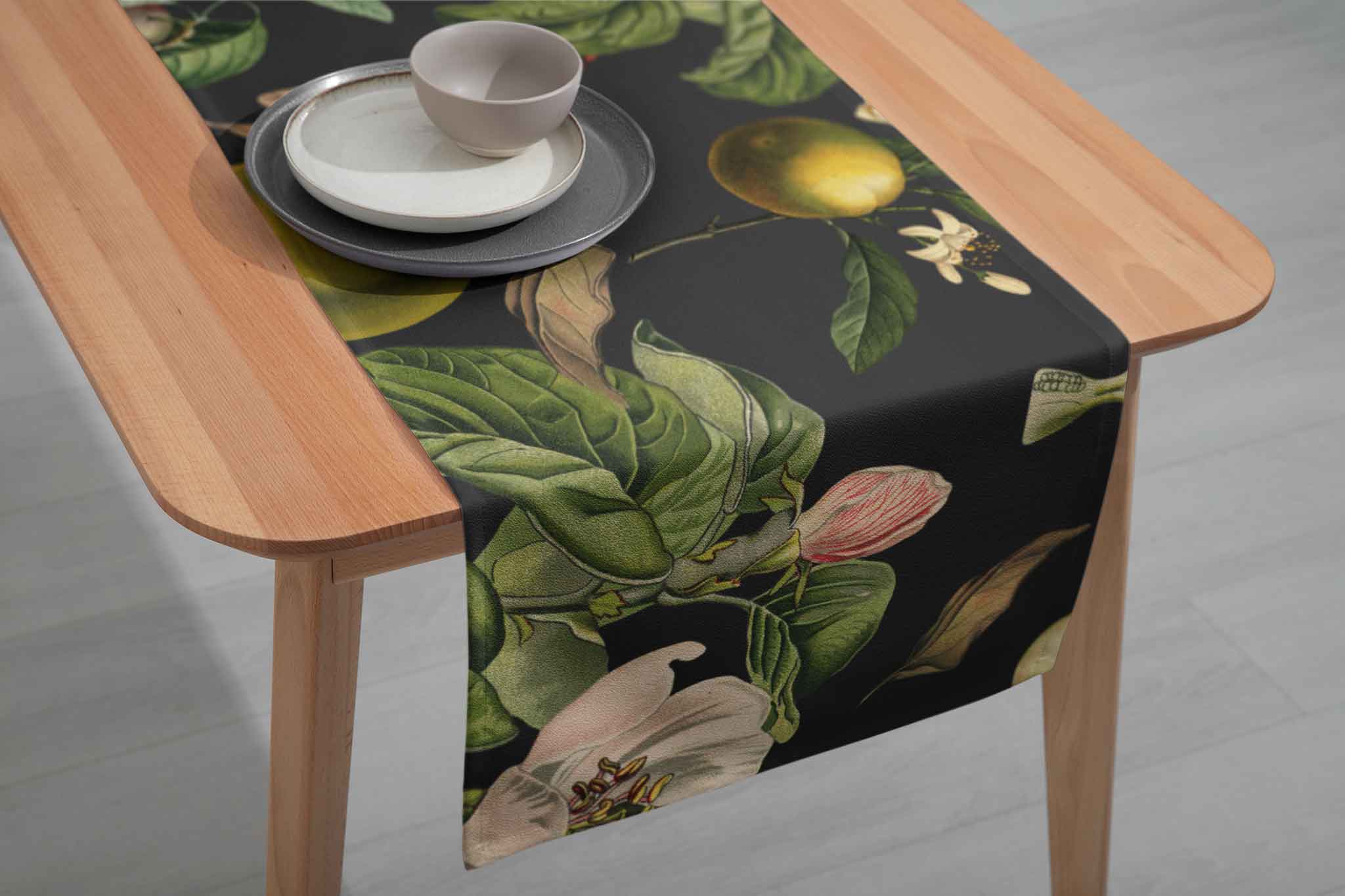 After the Rain in Black | Table Runner