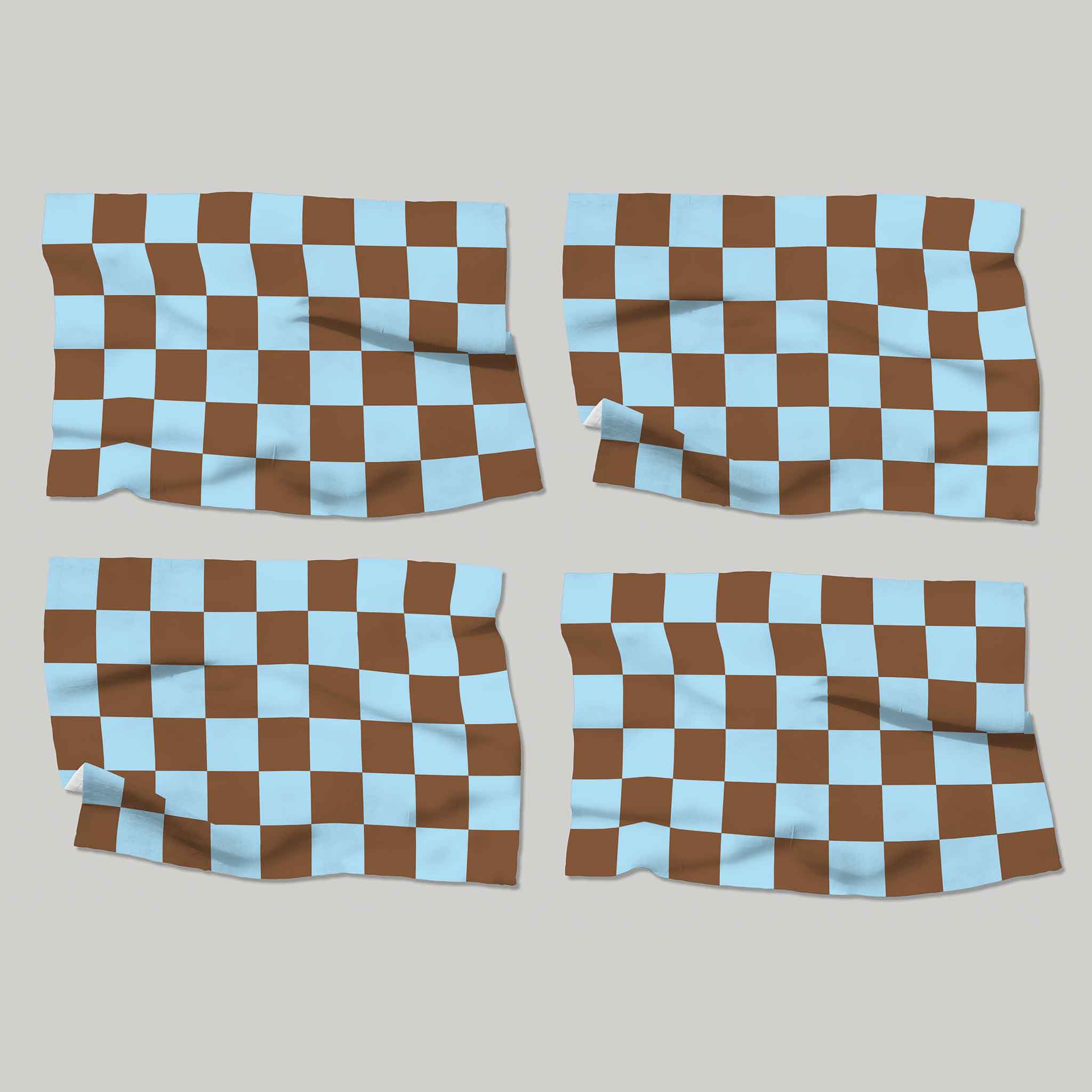 Blue and Brown Check | Placemats