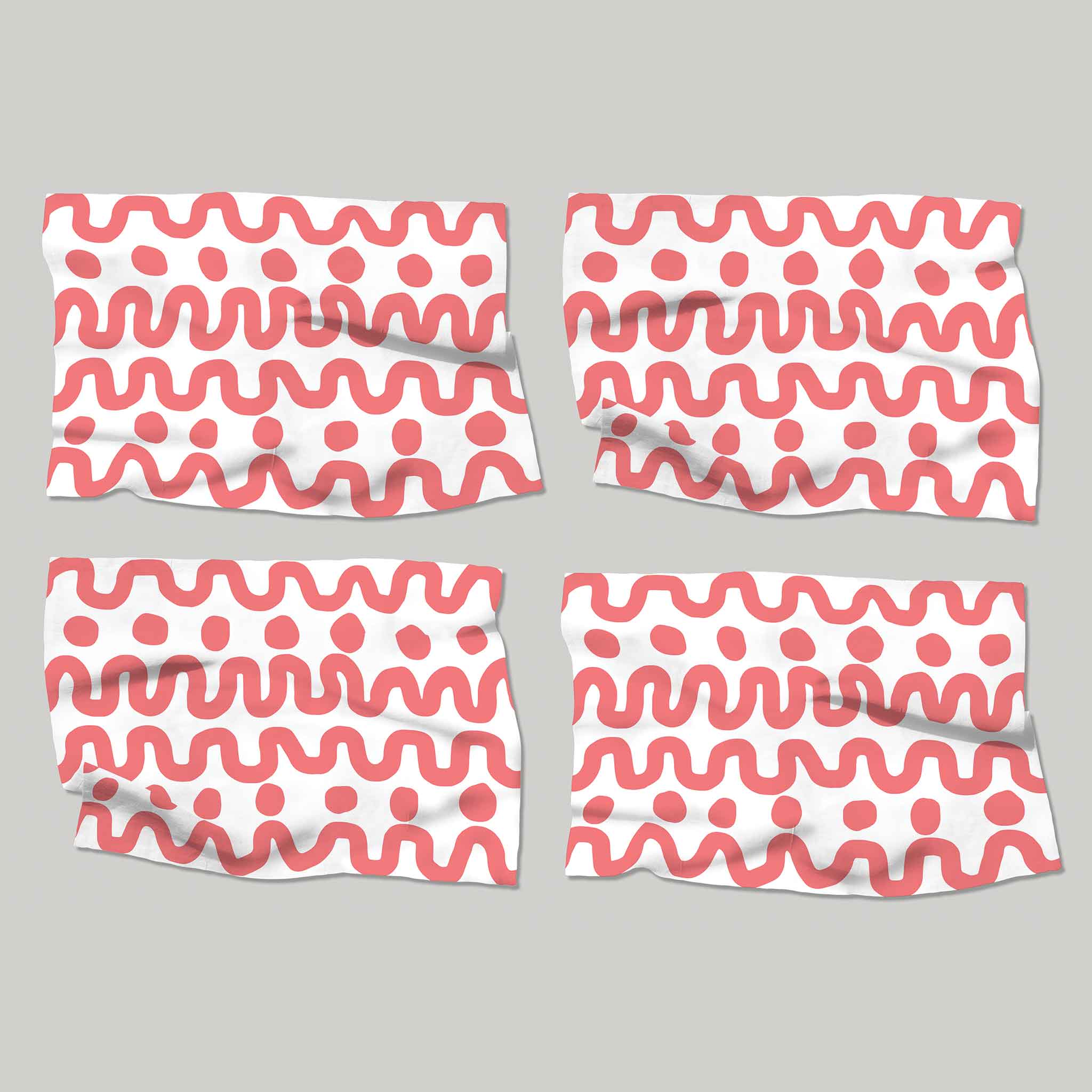 Dot Dot Dash - Salmon | Placemats