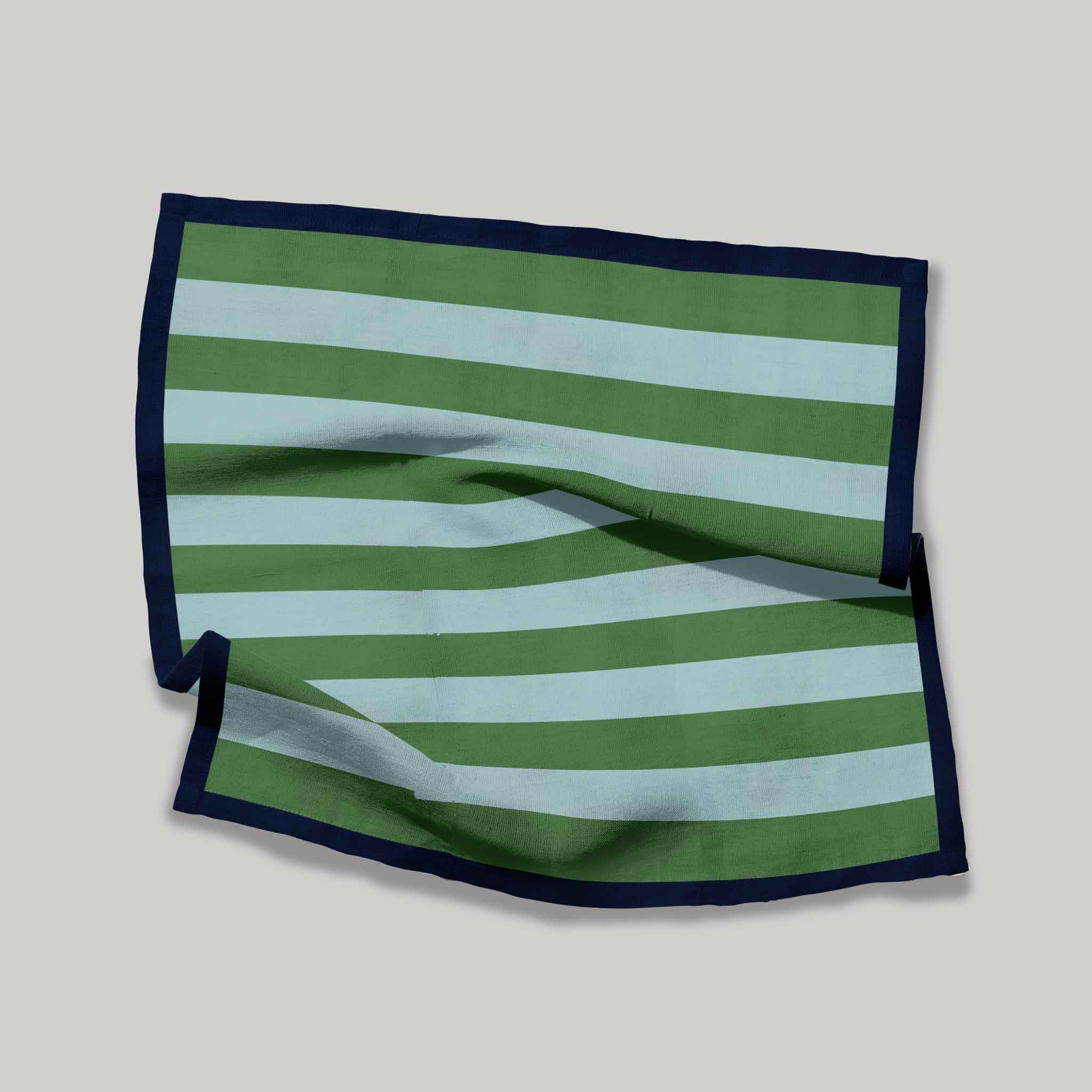 Green & Blue Stripe | Napkins