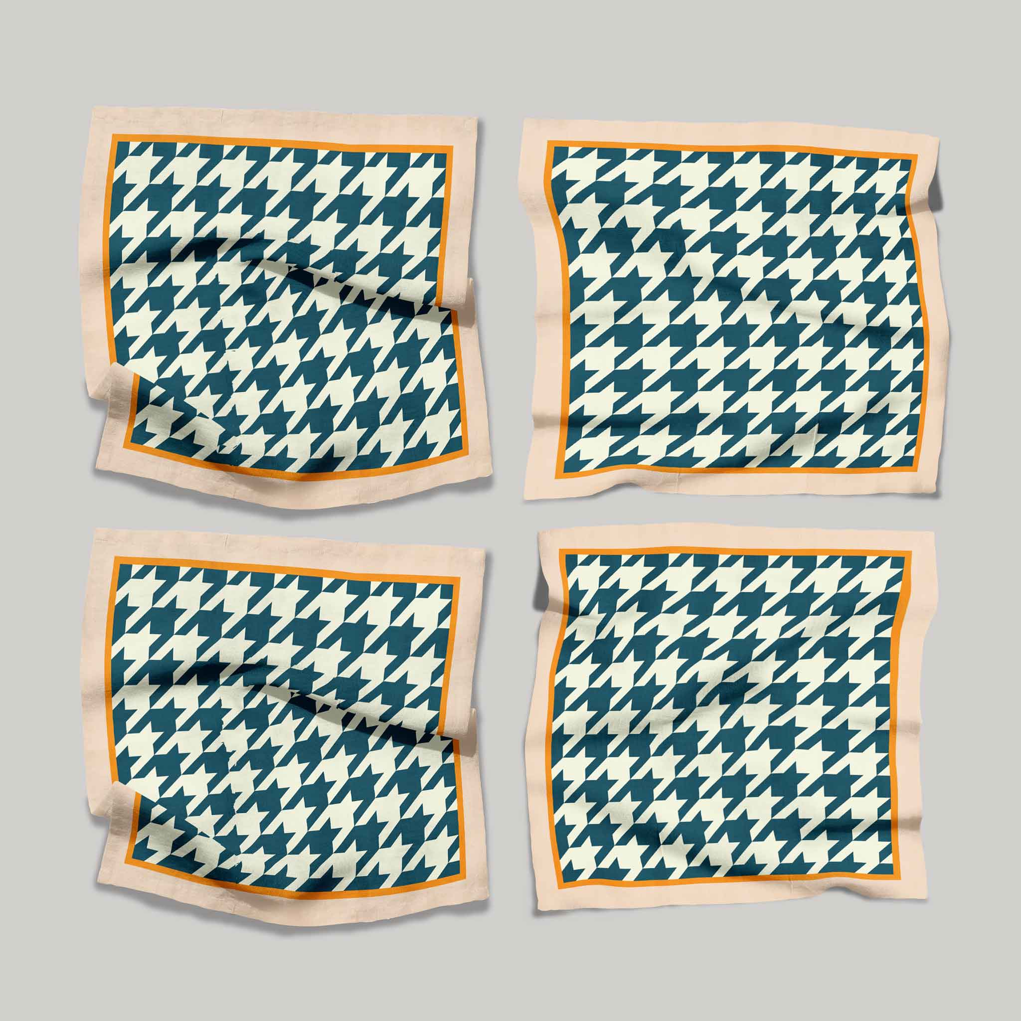 Houndstooth Blue | Napkins