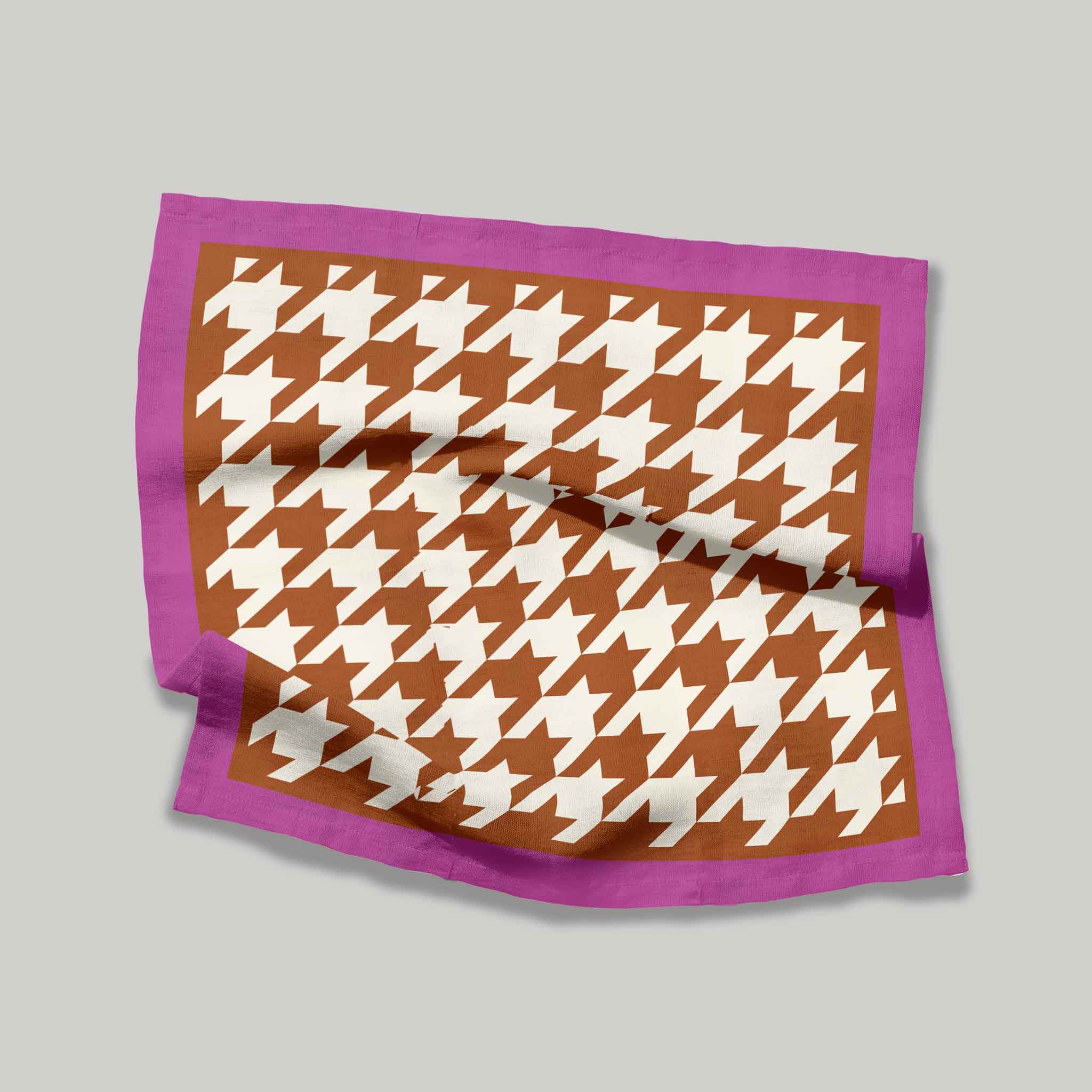 Houndstooth Magenta | Napkins