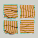 Yellow & Peach Stripe | Napkins