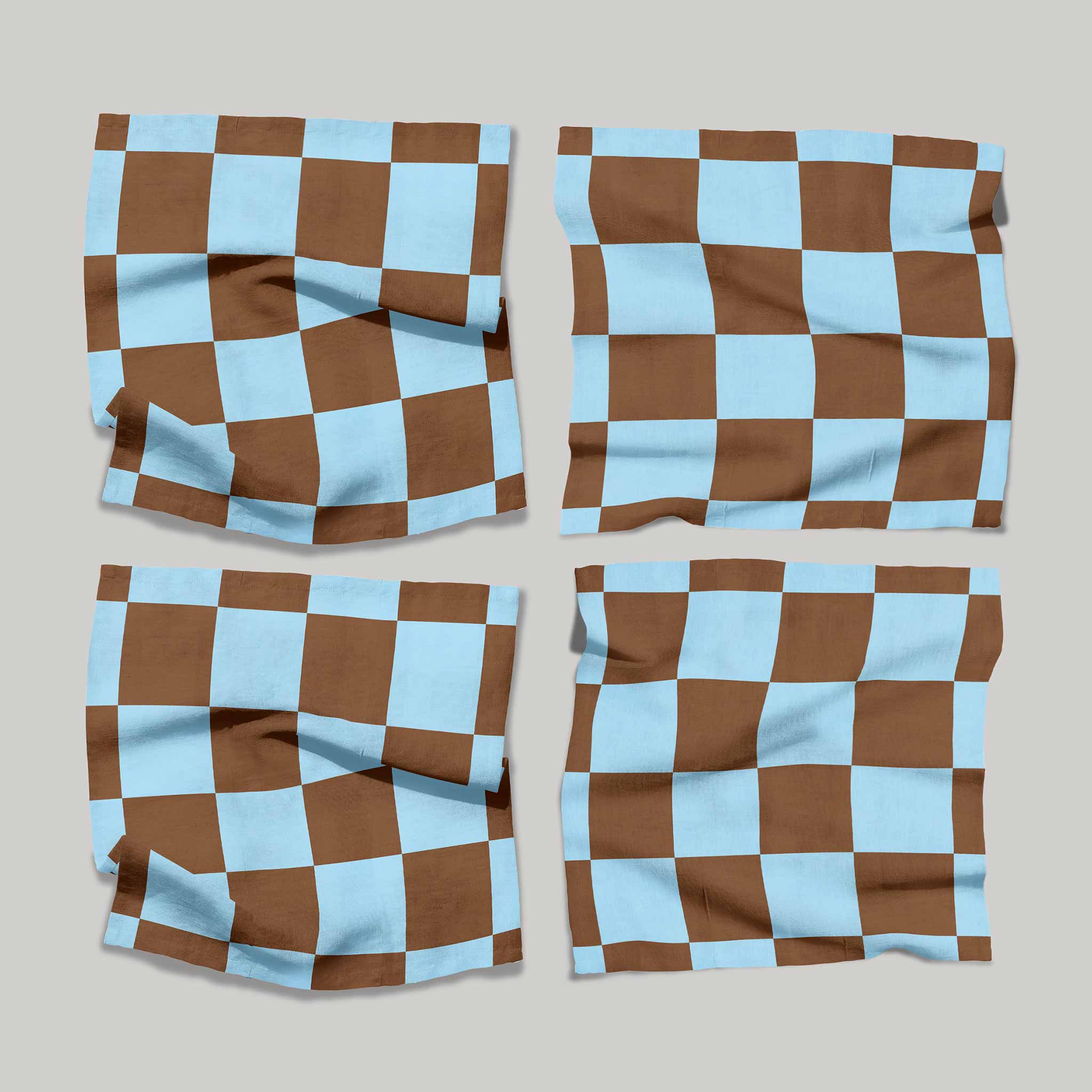 Check Blue Brown | Napkins