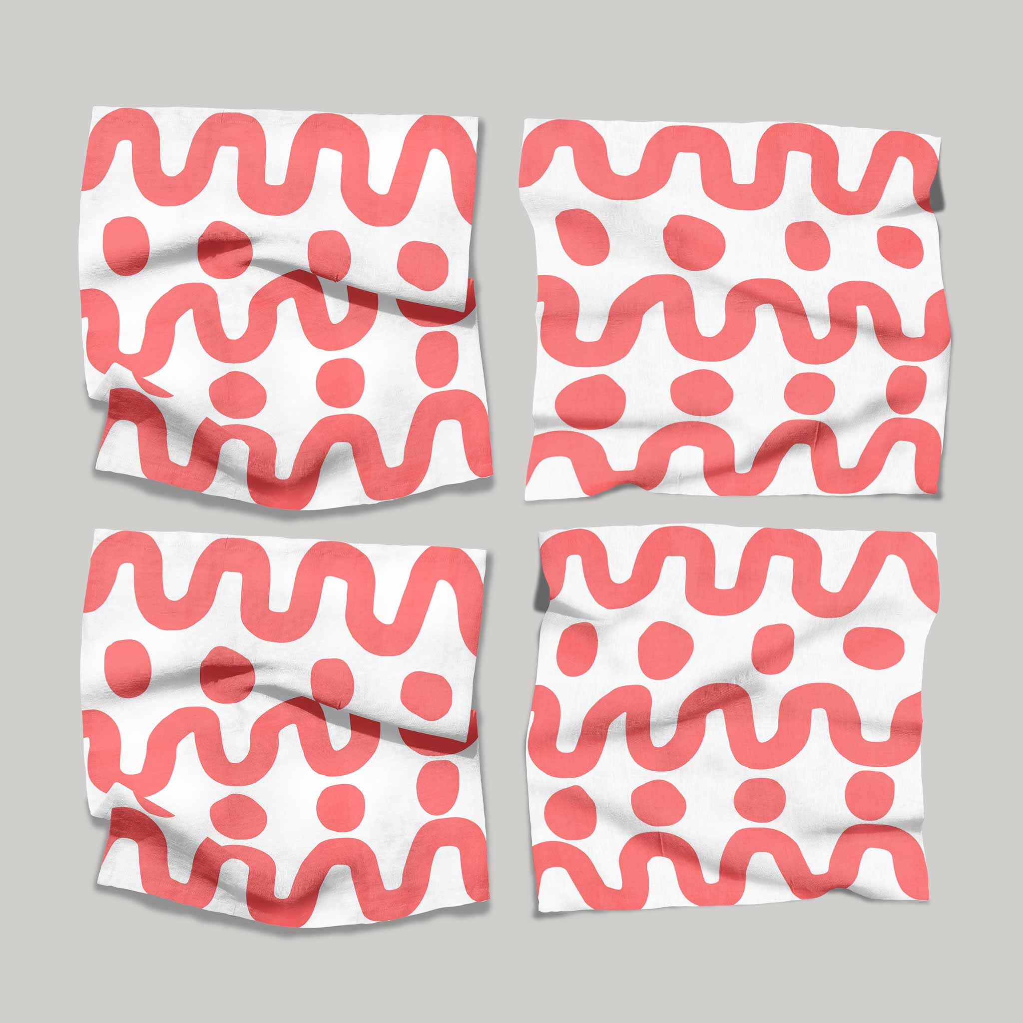 Dot Dot Dash Salmon | Napkins