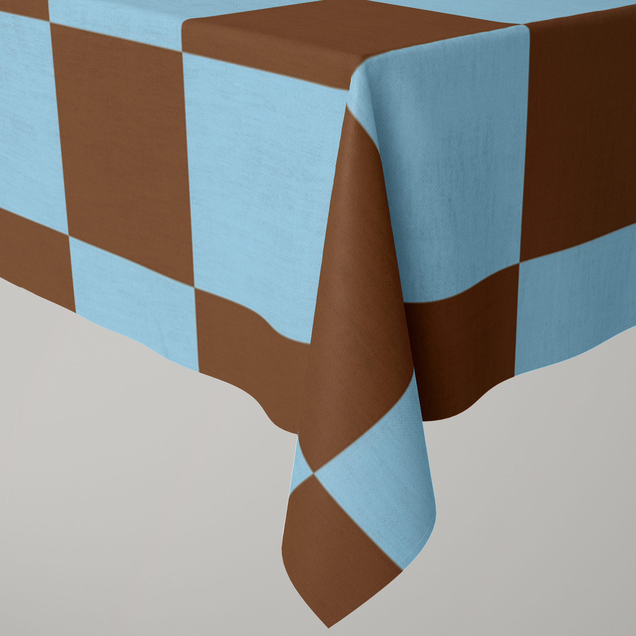 Check Blue Brown | Table Cloth