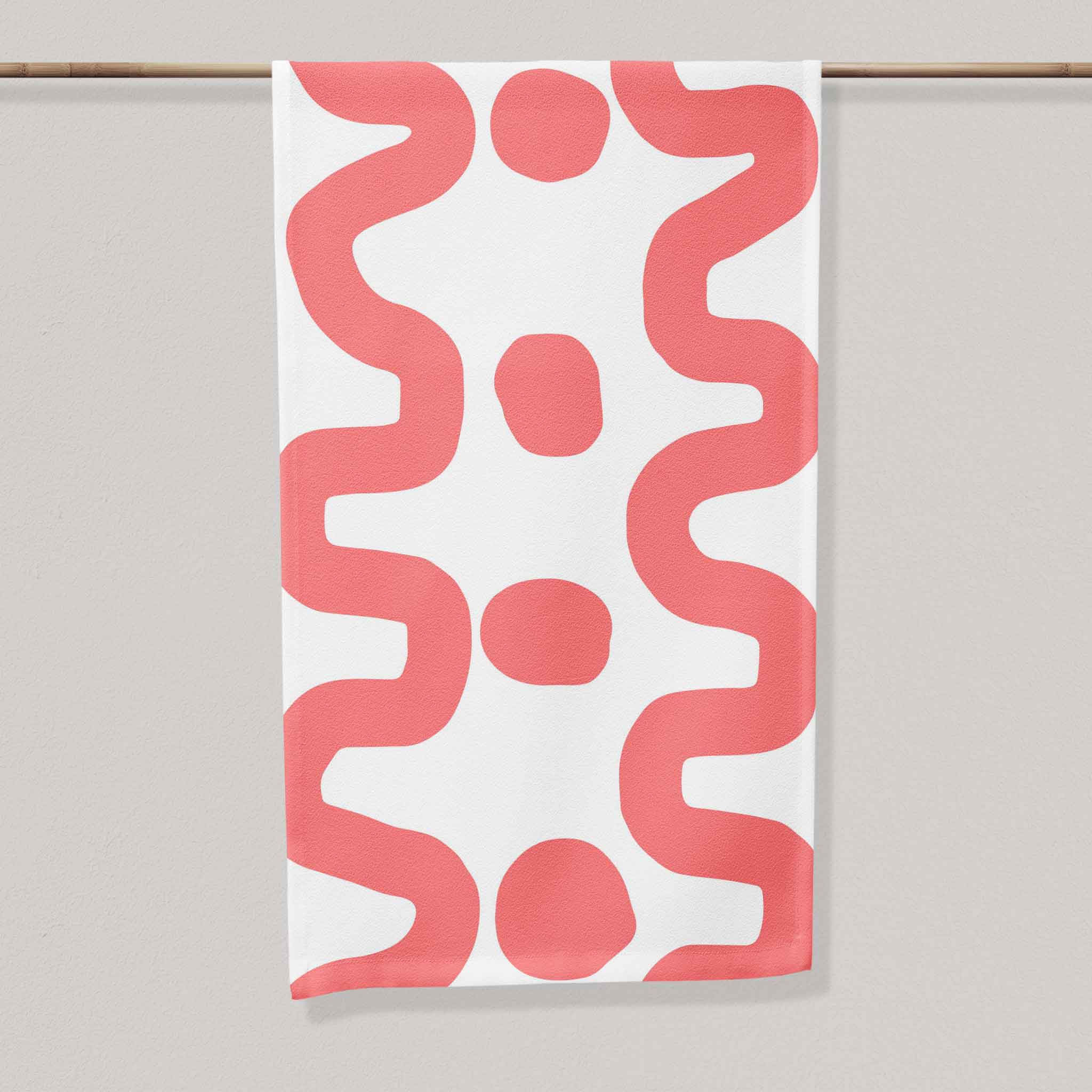 Dot Dot Dash Salmon | Table Runner