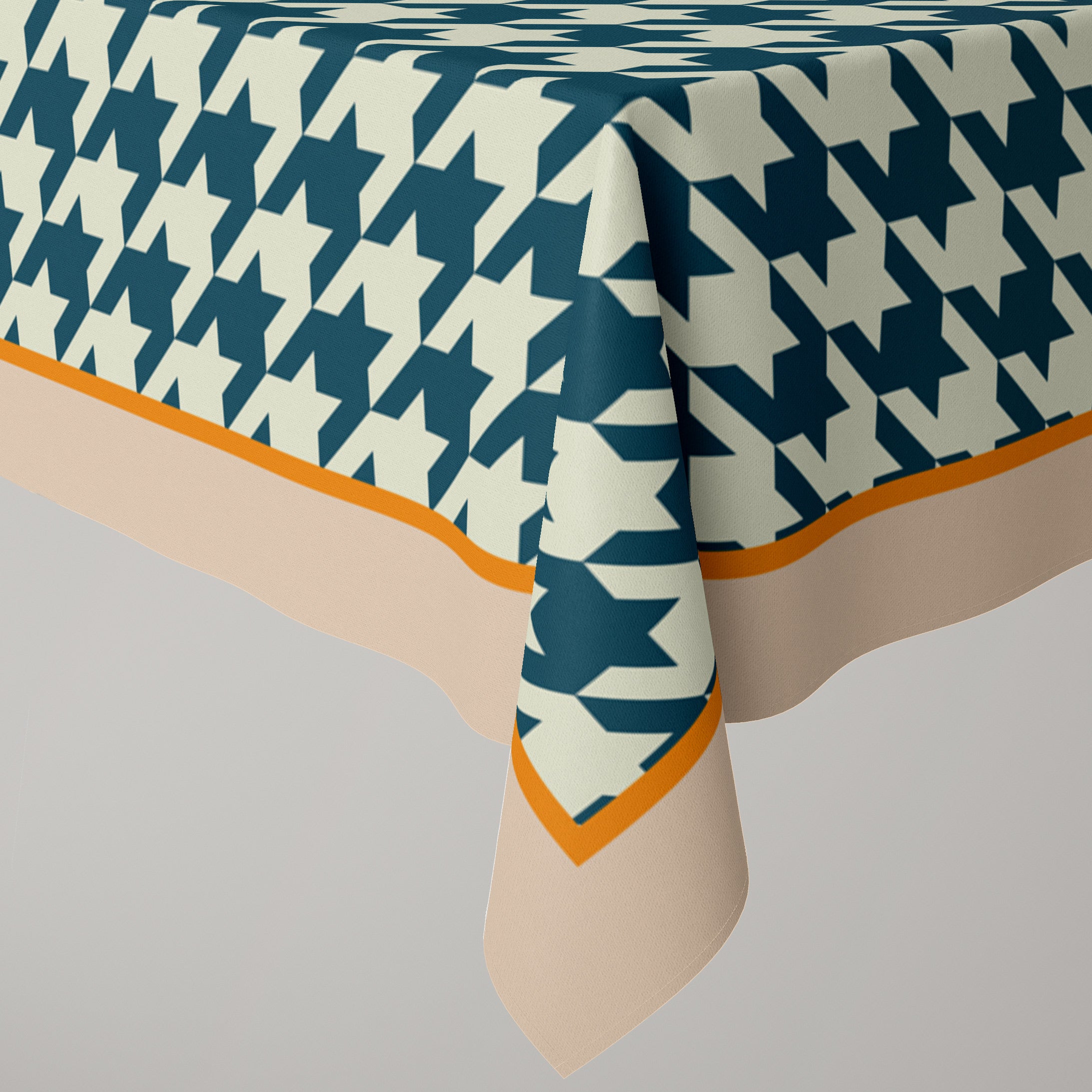 Houndstooth Blue | Tablecloth