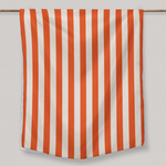 Orange and Cream Stripes | Tablecloth