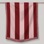 Pink and Burgundy Stripes | Tablecloth